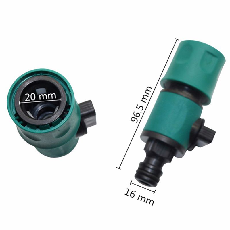 Plastic Valve with Quick Connector Agriculture Garden Watering Prolong Hose Irrigation Pipe Fittings Hose Adapter Switch 1 Pc