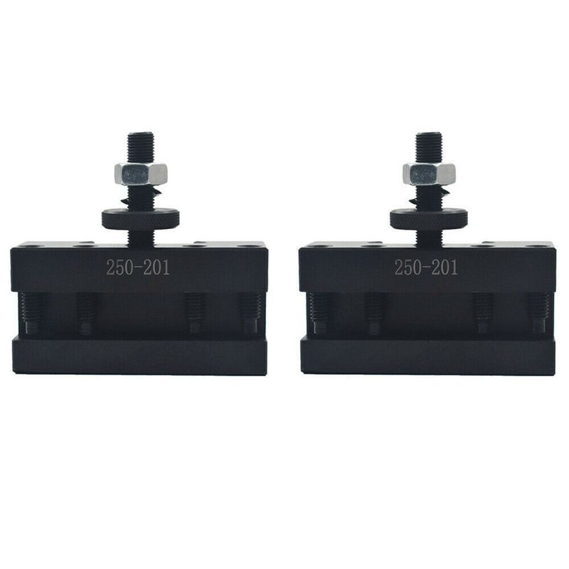 2Pcs 250-201 Quick Change Tool Holder Turning and Facing Tool Holder for Lathe Cutter Cutting Tool Bits