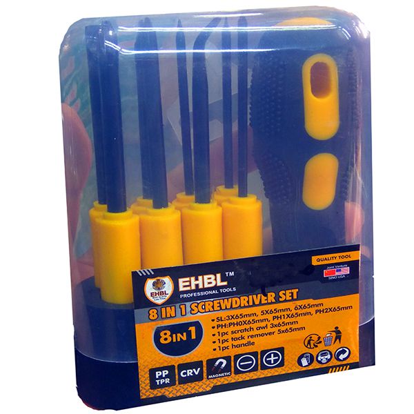EHBLGood Quality 8 In 1 Screwdriver Set And Tools