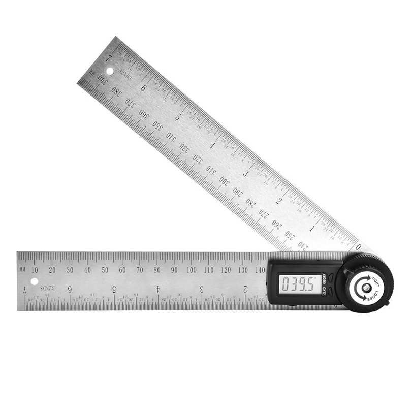 Quick Reading Digital Protractor Ruler Angle Finder Stainless Steel for DIY Accessories Supplies
