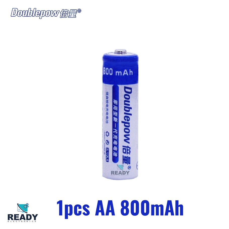 AA Battery, 1 Pcs 1.2V Rechargeable Battery, 800mAh- DoublePow