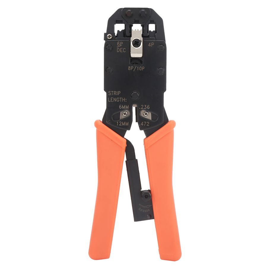 Crimp Pliers Carbon Steel Wire Crimping Tool for Telecommunication Connector