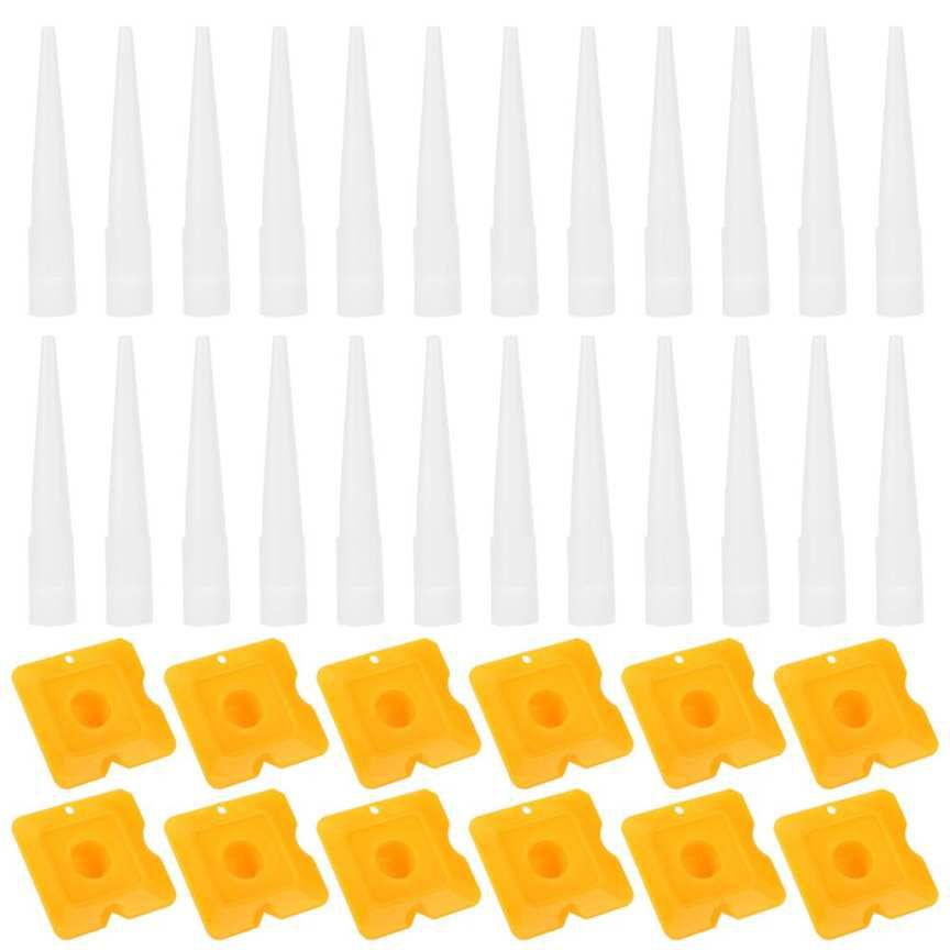 chenmeng la 36pcs caulking finisher tools glue nozzle sealing cover for door window bathroom kitchen
