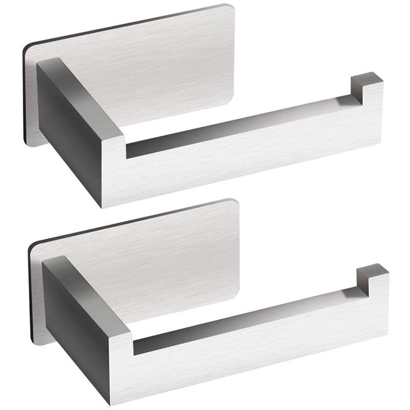 Toilet Paper Holder, Non-Porous Toilet Paper Holder Toilet Paper Holder Stainless Steel for Bathroom, Aluminum, Mat-2