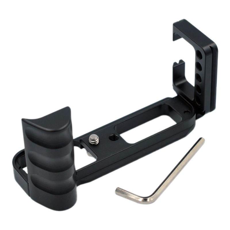Quick Release L Plate Holder Hand Grip Tripod Bracket for Fujifilm X-T30 XT30 Camera for Benro Arca Swiss Tripod Head - Black