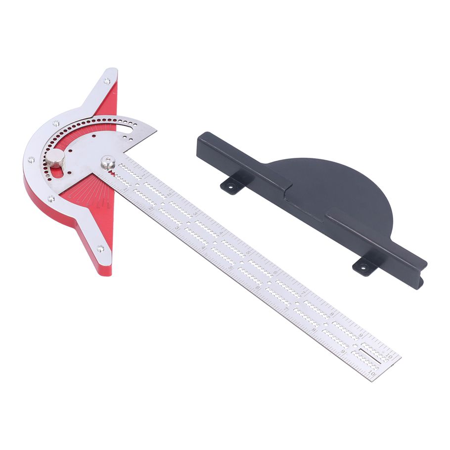 10-20in T Edge Rule Protractor Woodworkers Angle Measurement Rulers 0-70°