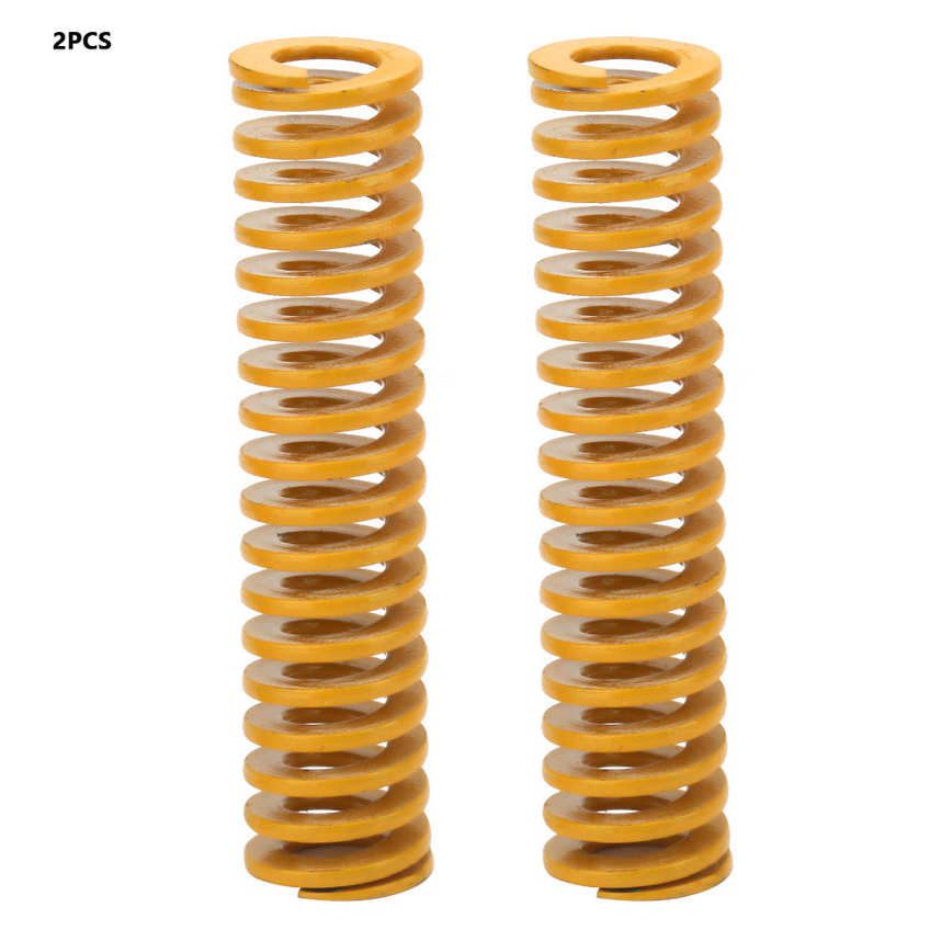 2pcs OD 12mm ID 6mm Extra Light Load Mould Die Spring Yellow