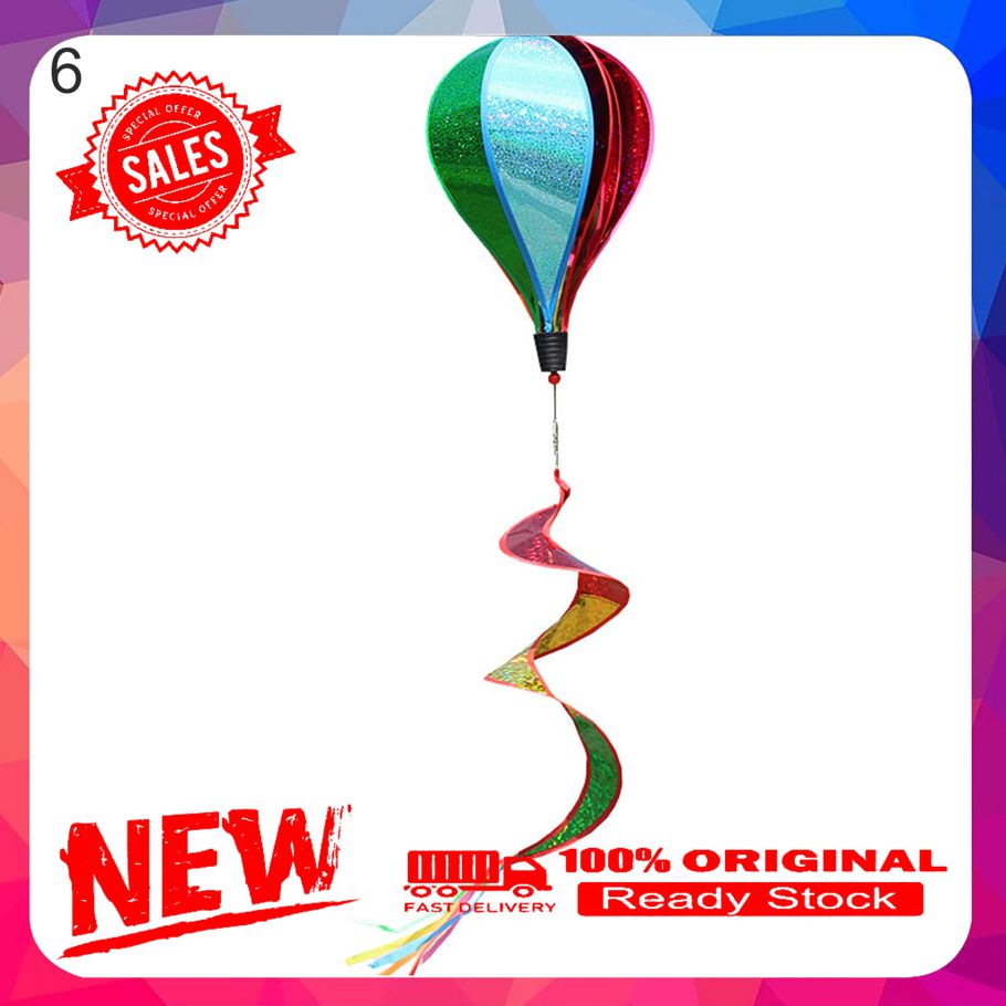 Sequin Wind Spinner Funny Rotating Stylish Spiral Balloon Windmill Ornament for Decoration