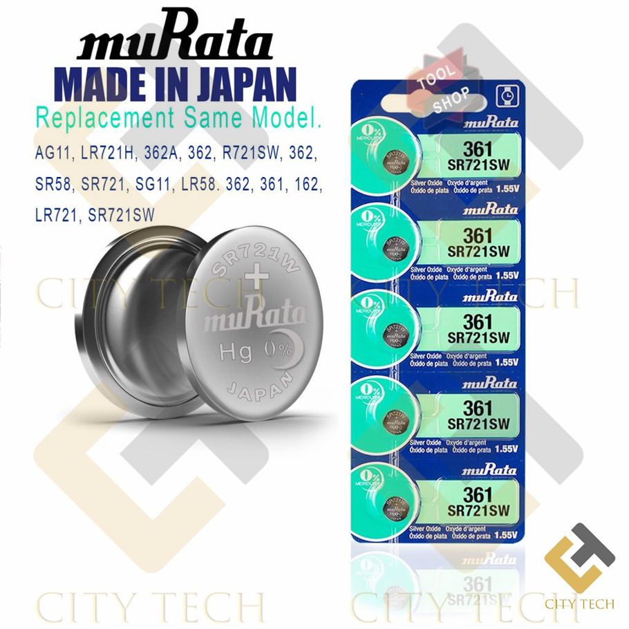 Button Coin Cell Battery 362 SR721SW SR721 1.55 1.55v Silver Oxide Watch Battery 25mAh 1.5 Volt Watch Batteries