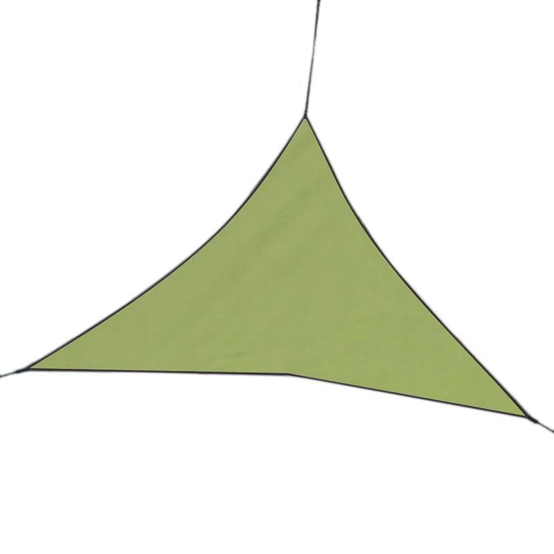 3X3X3M Waterproof Triple-cornered Sun Shelter Awning Parasol Outdoor Canopy Garden Patio Shade Sail Cloth-Light Green