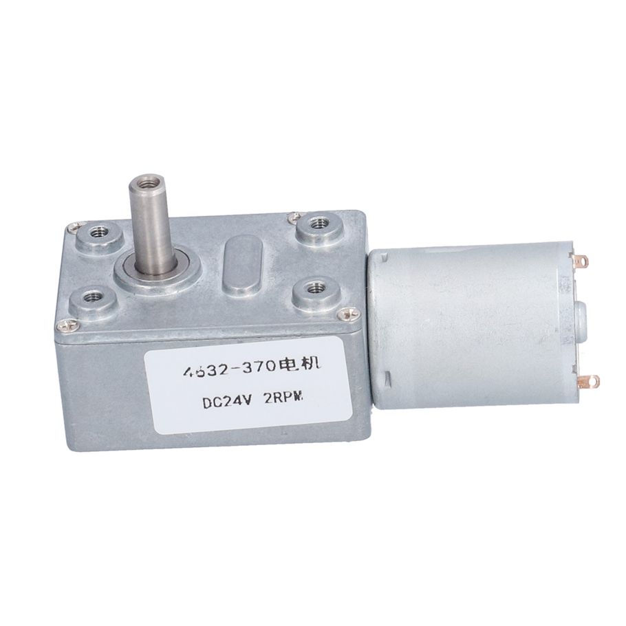 DC24V Gear Motor Worm Speed Reduction Machinery Accessories 2RPM