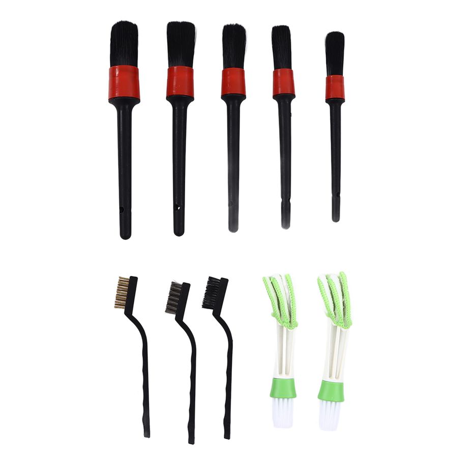 Limeng La Car Cleaning Brush Kit Double Head Wheel Wire Brushes for Automobile Interior Exterior