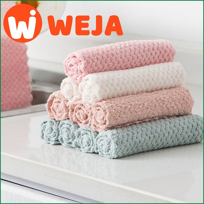 Kitchen Oil-Proof Rag Super Absorbent Superfine Fiber Cleaning Cloth Home Do The Washing Up Kitchen Accessories Cleaning Towel