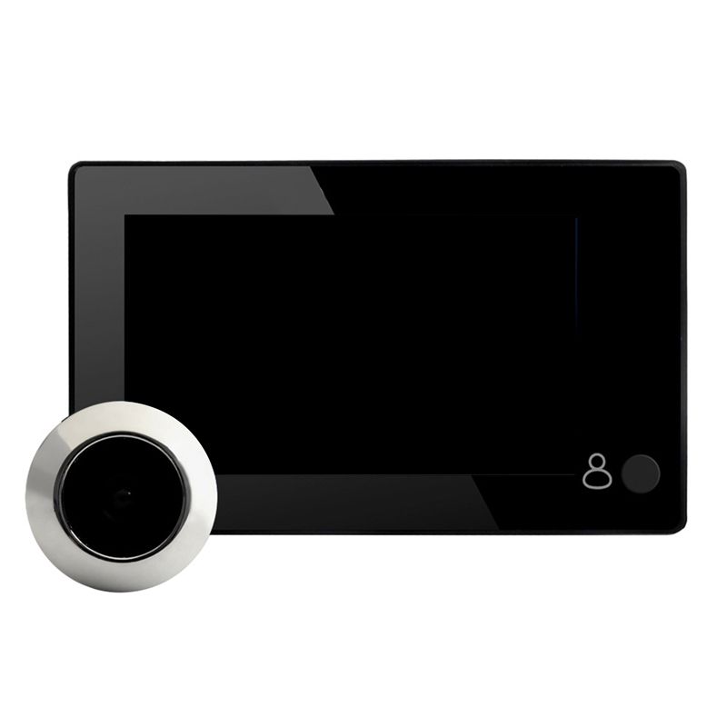 JAERBEE 4.3inch HD Door Peephole 145 Degree Wide Angle Digital Smart Doorbell TFT Color Door Eye Home Security Camera Monitor