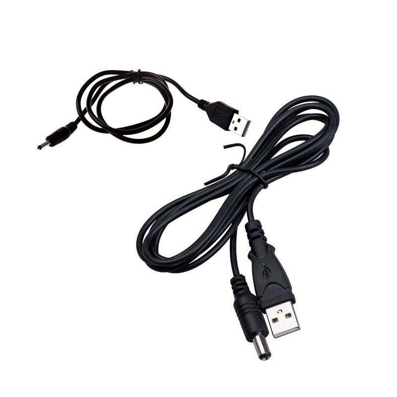 USB To 5.5mm / 2.1mm 5V DC Barrel Jack Power Cable & USB To 3.5mm Barrel Jack 5V DC Power Cable