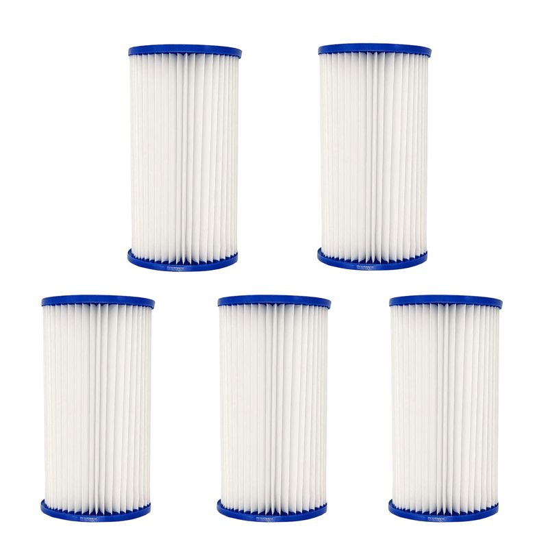 5Pcs/Set Swimming Pool Filter Pool Filter Pumps Cartridges Universal Replacements for Pool Cleaning