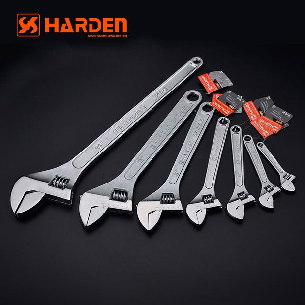 HARDEN Adjustable Wrench Without Grip 15"-540515