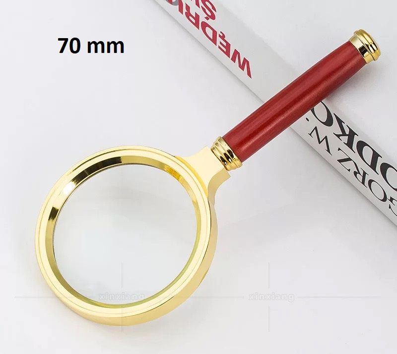 Portable 70mm Handheld magnifying lamp High Definition Magnifying Glass for Reading Jewelry