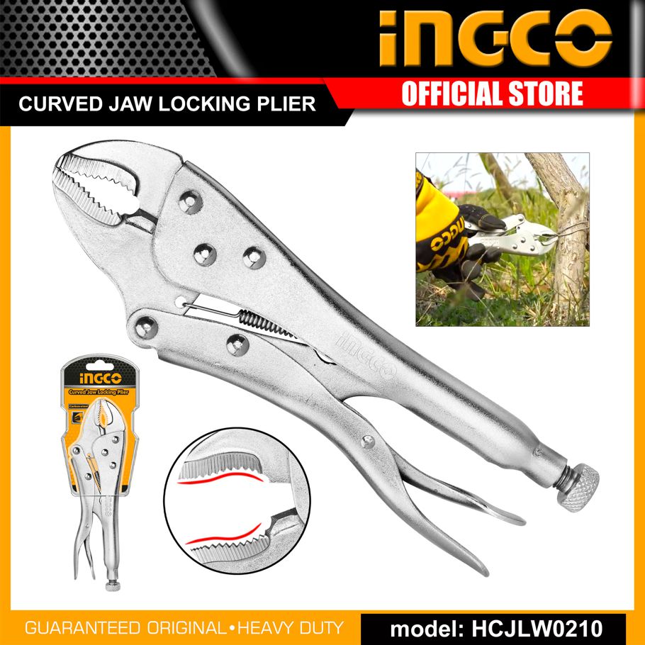 Ingco Curver Jaw Locking Plier 10"-Hcjlw0210