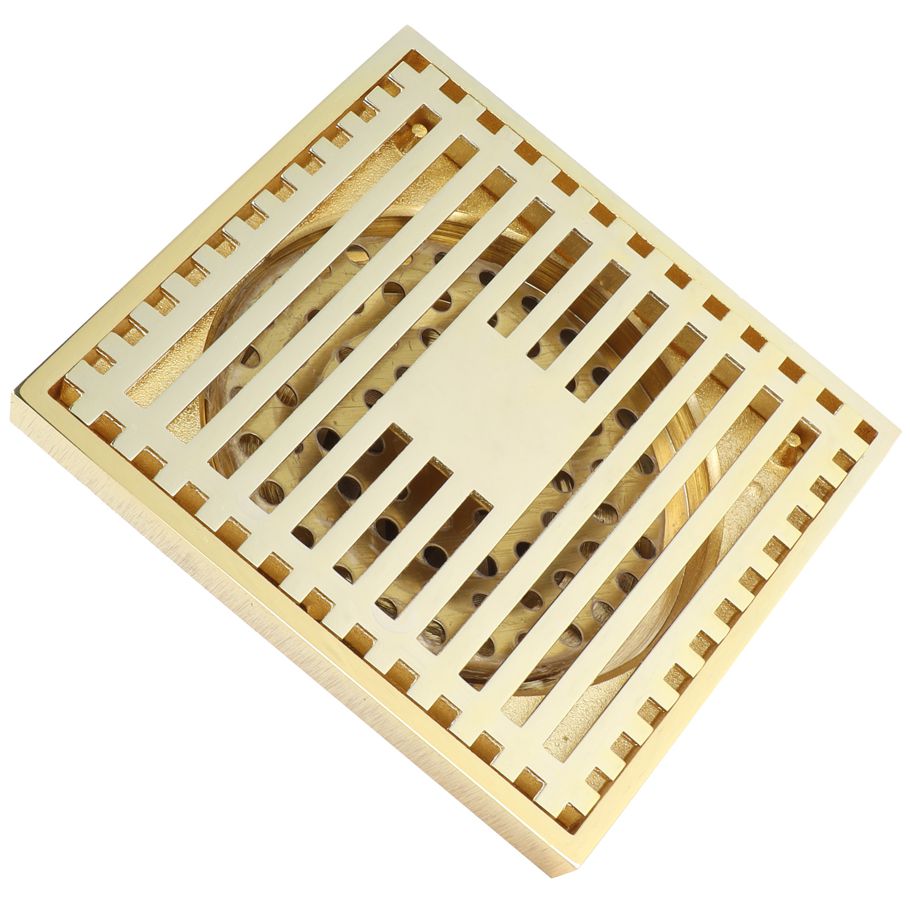 Drain Filter Gold All Copper Durable Floor for Bathroom Kitchen