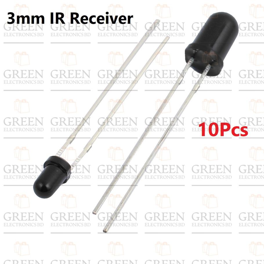 10Pcs- IR Receiver LED Sensor 3mm 940nm IR LED Light Infrared Receiver RX LED Sensor Light 3mm