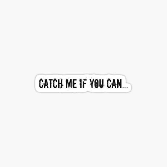 Catch Me If Uoy Can Sticker