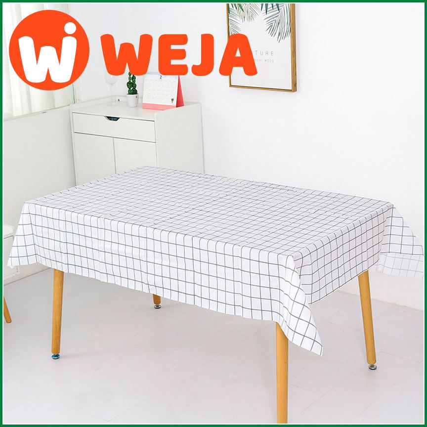 Nordic tablecloth waterproof, anti-scalding, oil-proof, disposable plastic tablecloth, plaid tablecloth, coffee table cloth, PVC table mat