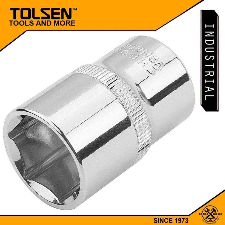 TOLSEN 12mm Socket Wrench 1/2" Drive Industrial Grade 16512
