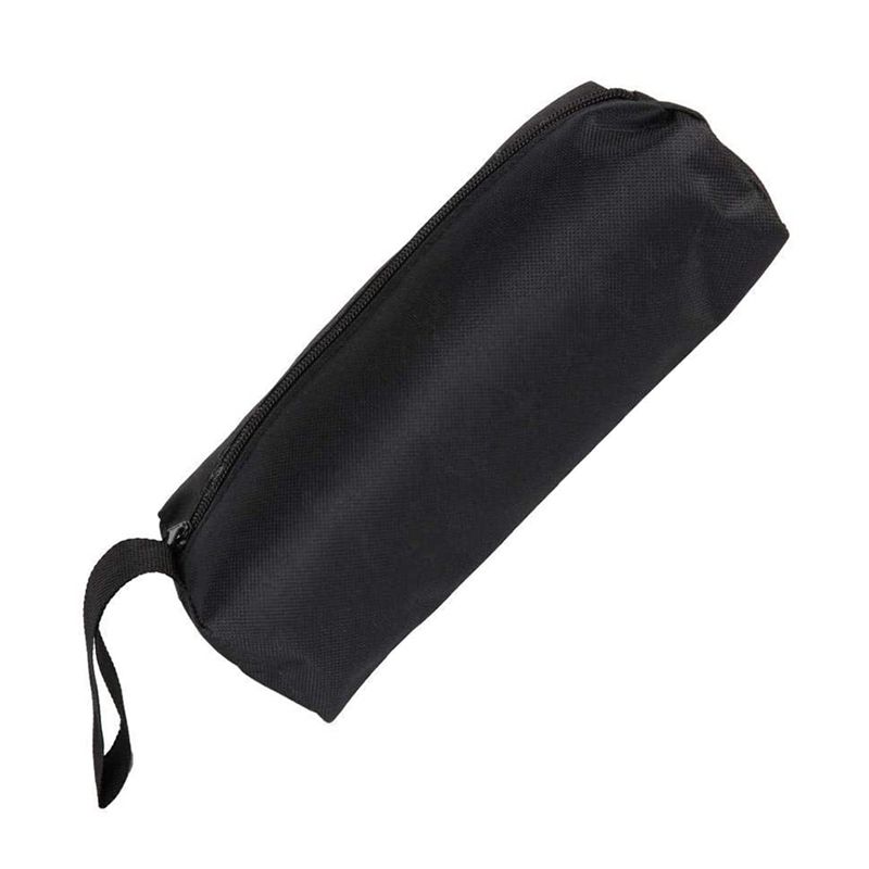 Multifunctional Tool Bag Polyester Material Zipper Bag Portable Storage Bag for Screws Hardware Tools Storage (Black)