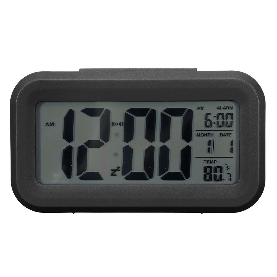 4.5''/3.2'' LCD Digital Alarm Clock w/Thermometer Backlight Calendar IBQ And Time