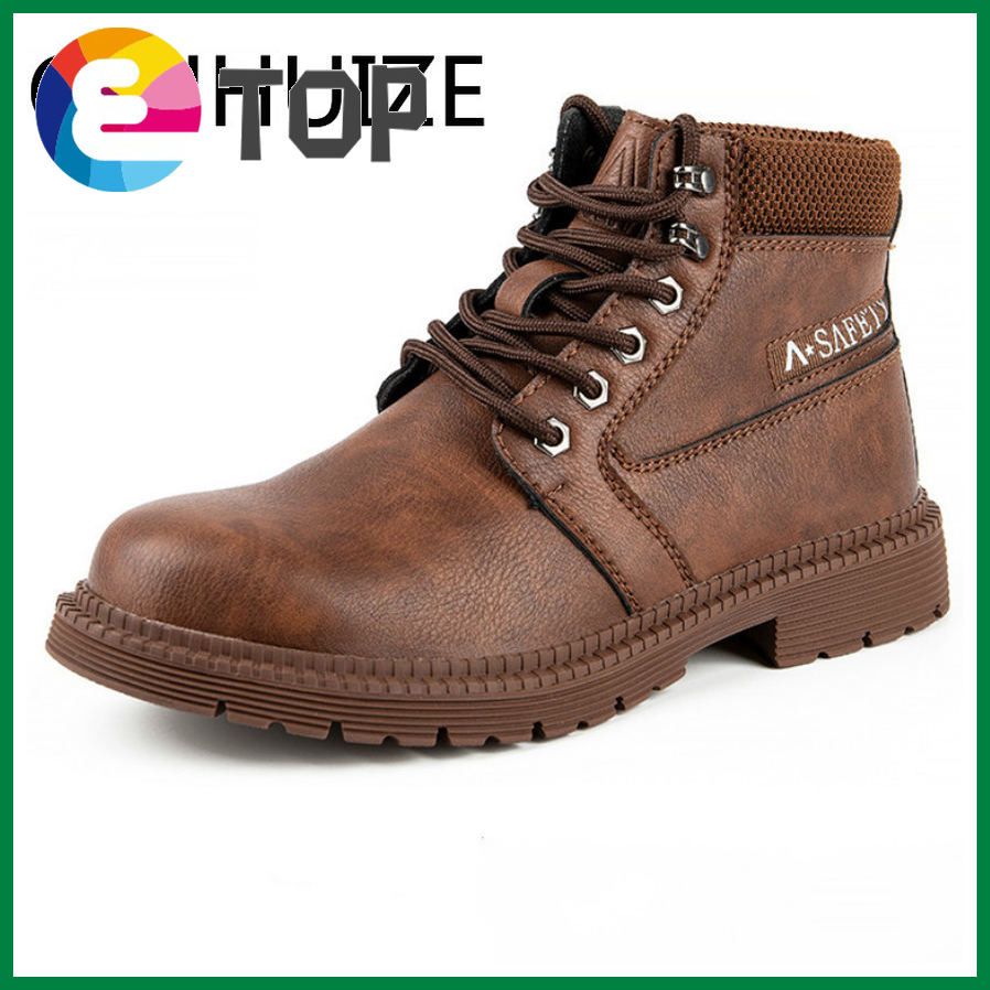 New labor insurance work shoes anti-smashing, anti-piercing, anti-smashing protective shoes, men's high-top safety boots