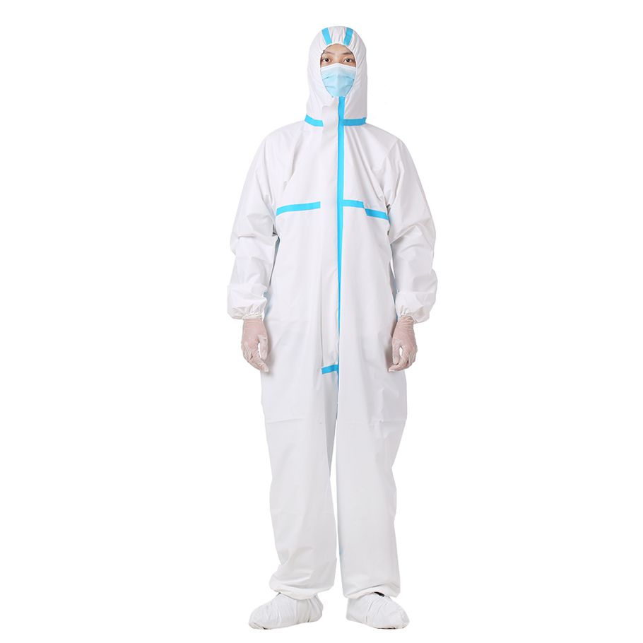 Coverall Disposable Anti-epidemic Antibacterial Isolation Suit for Medical Staff Protective Clothing Dust-proof Coveralls Antistatic