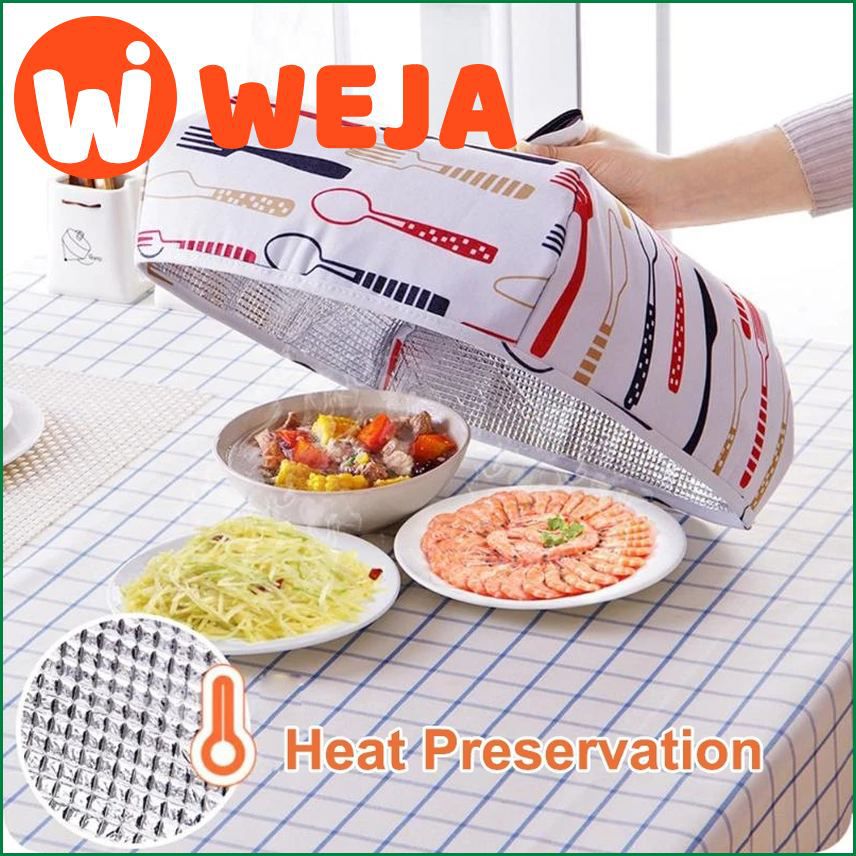 Foldable Food Covers Keep Warm Hot Aluminum Foil Food Cover Dishes Insulation Useful Kitchen Gadgets Accessories