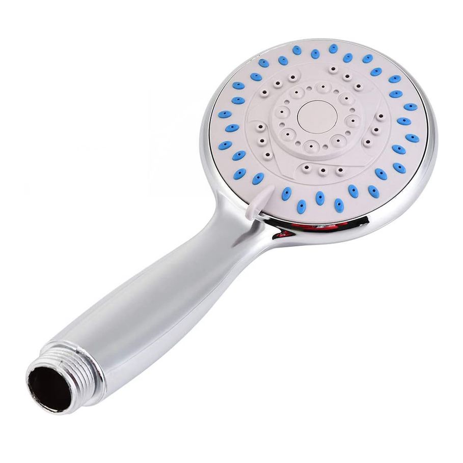 Handheld Hand Shower  Pressure Shower Head Chrome-Plated Hand Shower Head G1/2 Shower Head 3 Patterns Silver