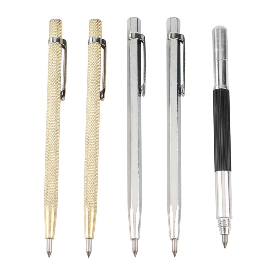 Tip Scriber Etching Engraving Pen Marking Pen Scribe Pen Tool Engraving Curve Pen Tools for Metal Sheet, Ceramic, Glass