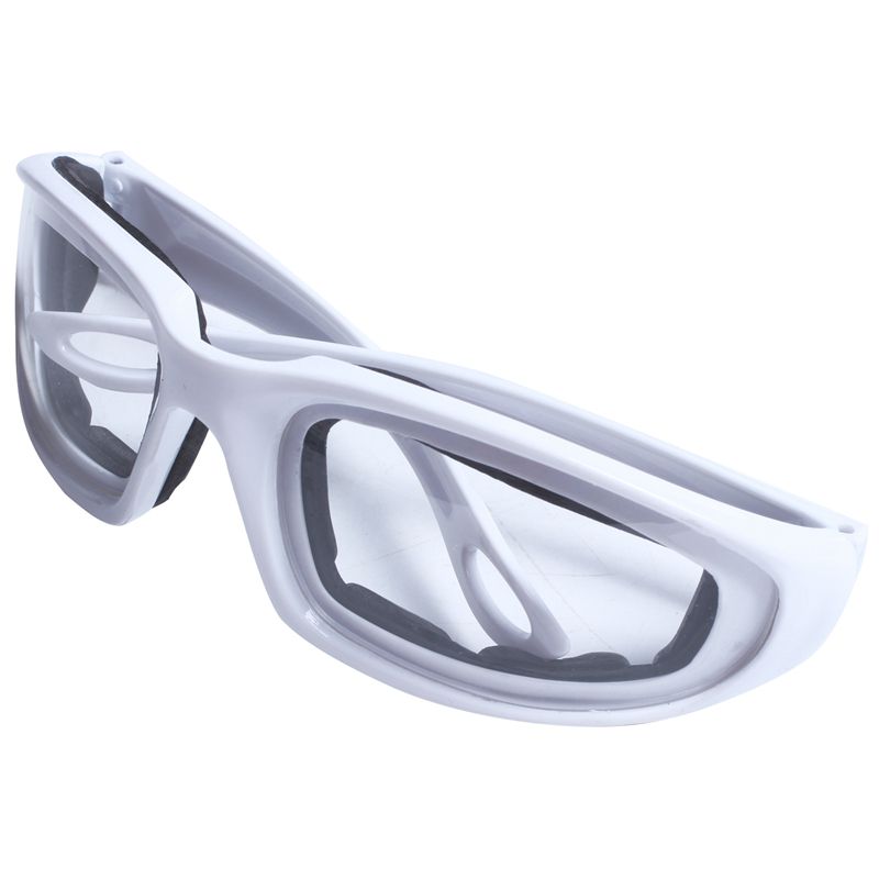 Tears Free Onion Chopping Goggles Glasses Eye Protector Kitchen Gadget Tool White