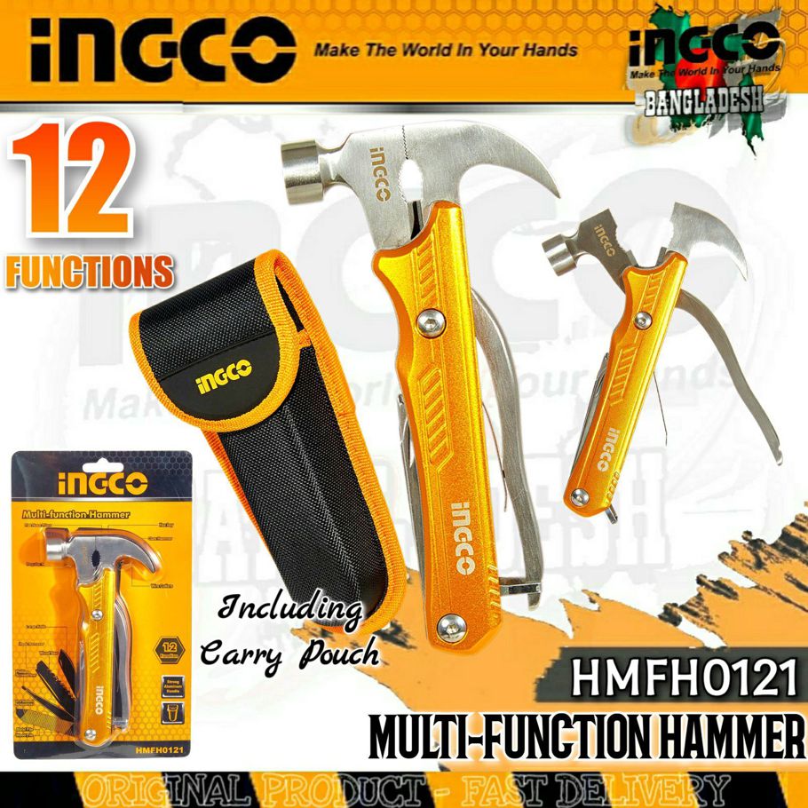 MULTI-FUNCTION TOOL with HAMMER -  INGCO HMFH0121