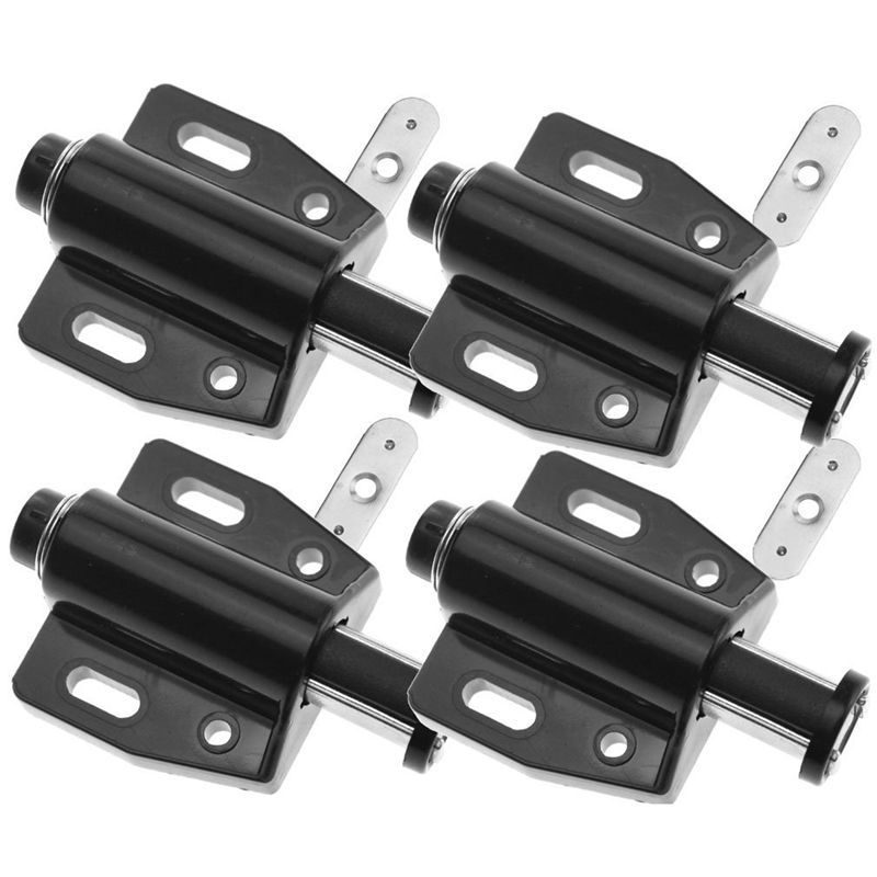 4PCS BLACK MAGNETIC PUSH TO OPEN SYSTEM DAMPER FOR CABINET CUPBOARD DRAWER