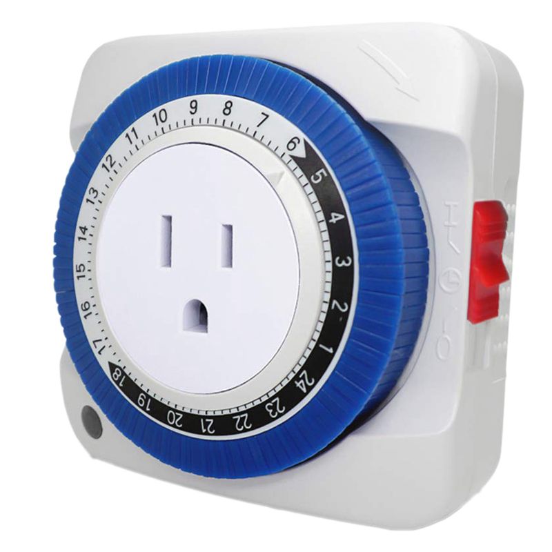 Outlet Timer Switch 24 Hour Plug-in Electric Mechanical Outlet Timer Switch Outlet Mechanical Timing Socket US Plug