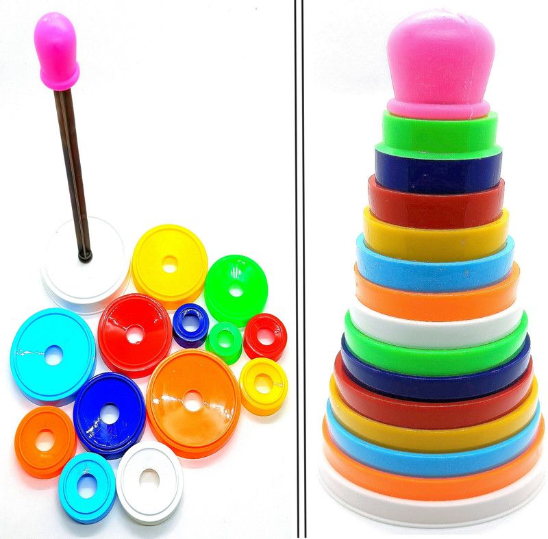 Dynamic Retail Global Stacking Rings Stacking Toys for Kids, Baby stacking Ring Toys STAK35  (Multicolor)