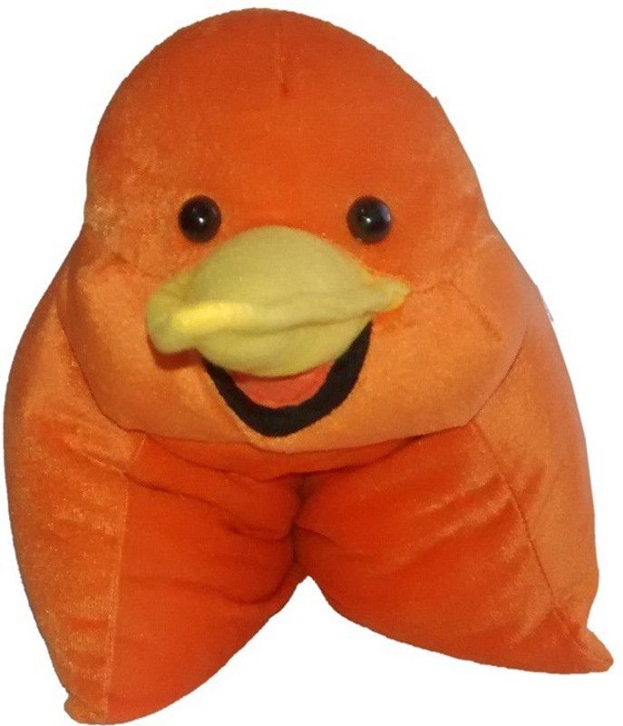 Play N Pets CONVERTABLE CUSHION PENGUIN - 25 cm  (Orange)