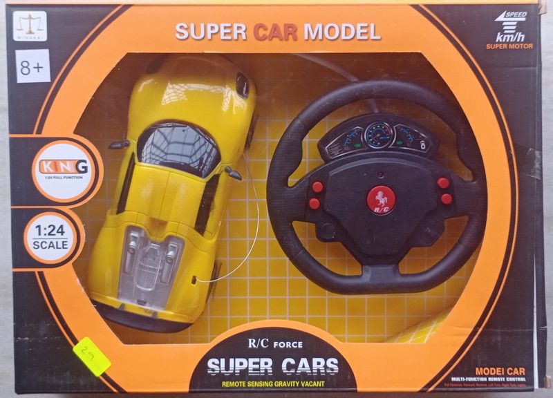 nilu's birch Steering Remote Control car , steering works as remote  (Yellow)