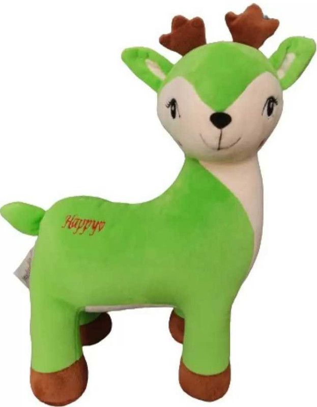 Lil'ted Soft Plush Huggable Cute Darling Deer Stuffed Animal Toy for Kids - 45 cm  (Green)