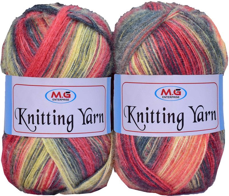 M.G Enterprise Knitting Wool Yarn, Soft Fancy Feather Wool Rowan Mix 200 gm- Art-ACFC