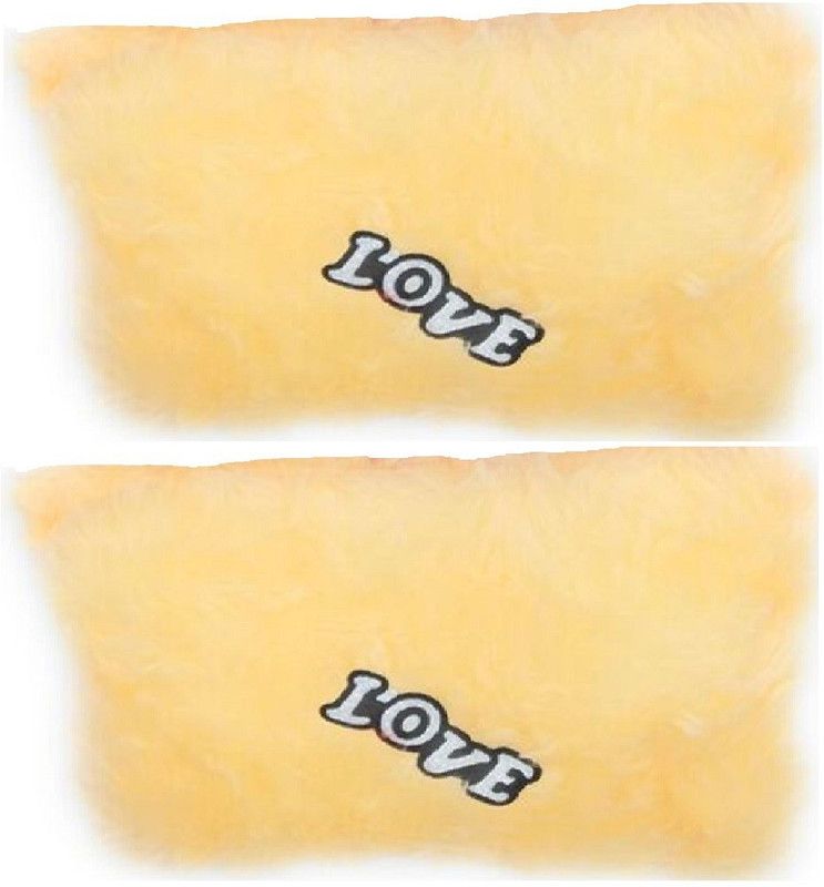 Tashu Collection Combo of Soft Pink Love Cushion Pillows for Gift / - 35 cm  (Beige)
