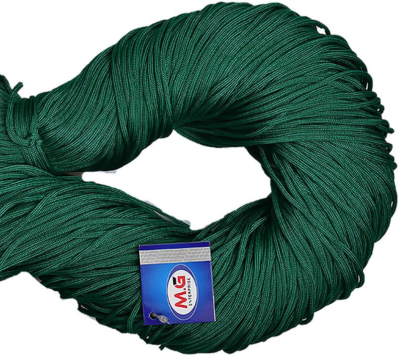 KNIT KING Macrame Teal Braided Cord Thread Nylon knot Rope sturdy cording, mildew resistant DIY 3 mm 30 m for Jewelry Making, Bags & art craft