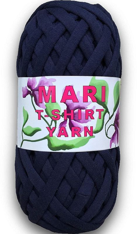 mari 100% Cotton Tshirt yarn - Navy - 250 Grams