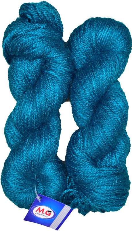 KNIT KING Rabit Excel Airforce (200 gm) Wool Hank Hand knitting wool / Art Craft soft fingering crochet hook yarn, needle knitting yarn thread dyed