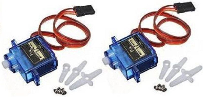 Stookin 2 x Pcs SG90 Micro Motor 9G RC Robot Helicopter Airplane Boat Controls Electronic Components Electronic Hobby Kit Educational Electronic Hobby Kit
