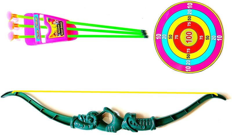 Dynamic Retail Global Archery Bows and Arrows Set for Kids Boys, Sports Outdoor Toy for Children 231R Bows & Arrows  (Multicolor)